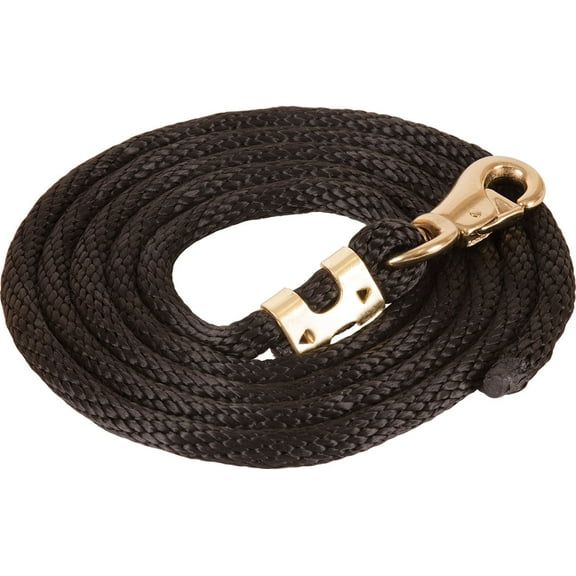 Mustang Solid Poly Lead Rope, Bull Snap