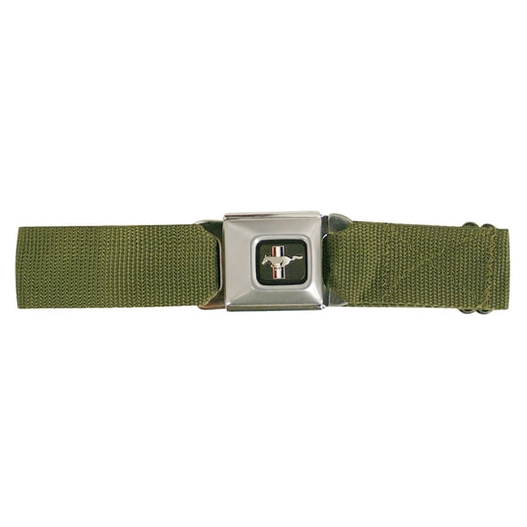 Mustang Seatbelt - Olive Web Belt