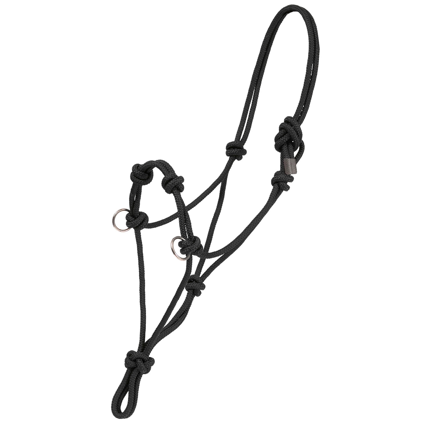 Mustang Side Pull Rope Halter STD / Black - Walmart.com