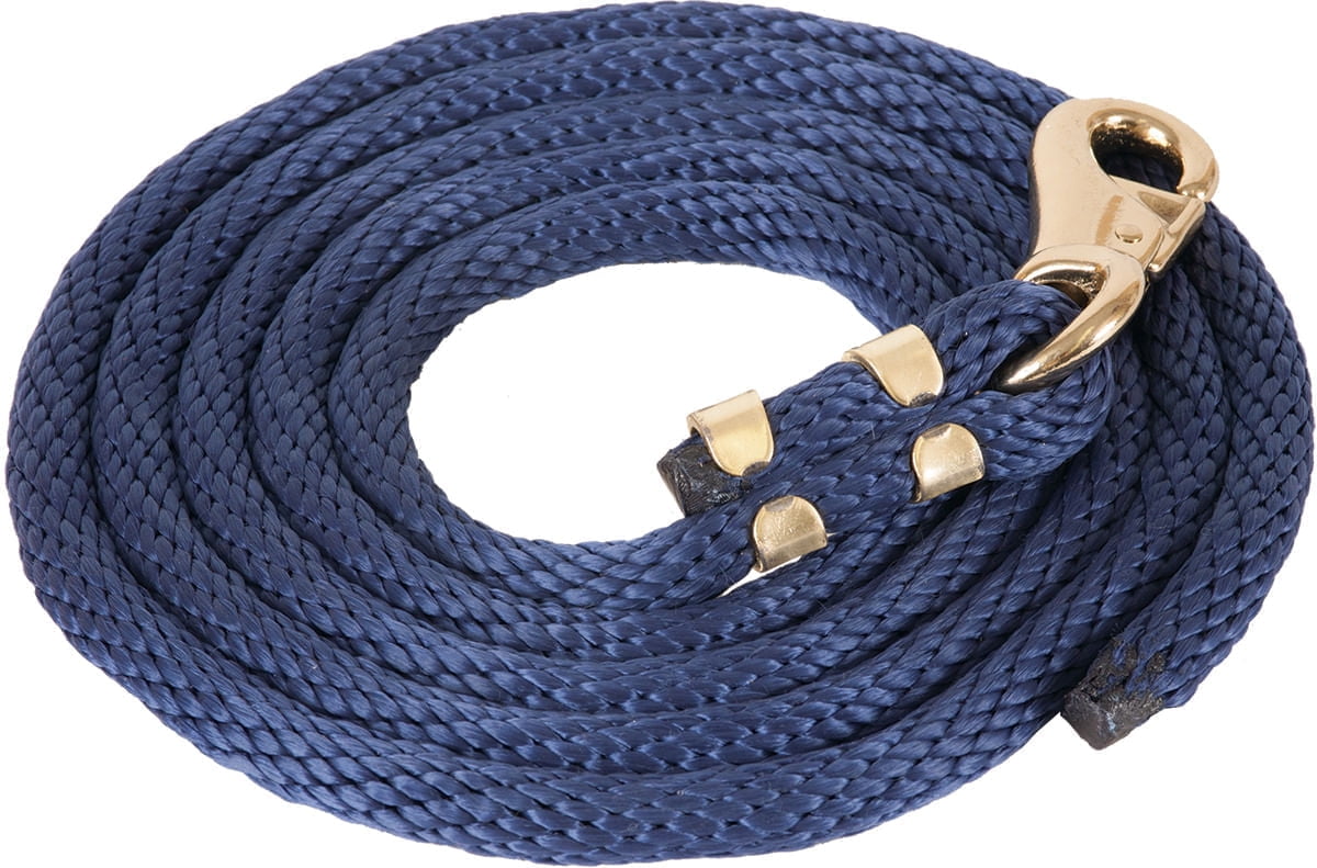 Mustang Solid Poly Lead Rope, Bull Snap