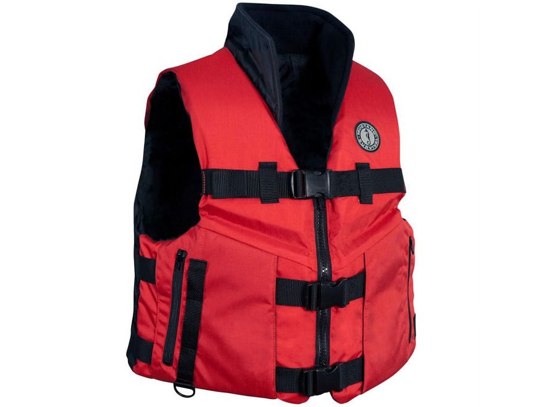 Mustang Survival Accel 100 Fishing Life Jacket Red/Black Medium