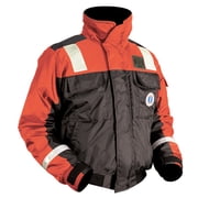Mustang Survival Classic Flotation Bomber Jacket - Orange/Black, Medium