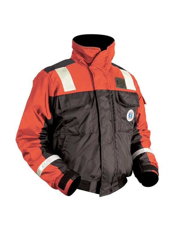 Classic Flotation Bomber Jacket - Orange/Black, Small
