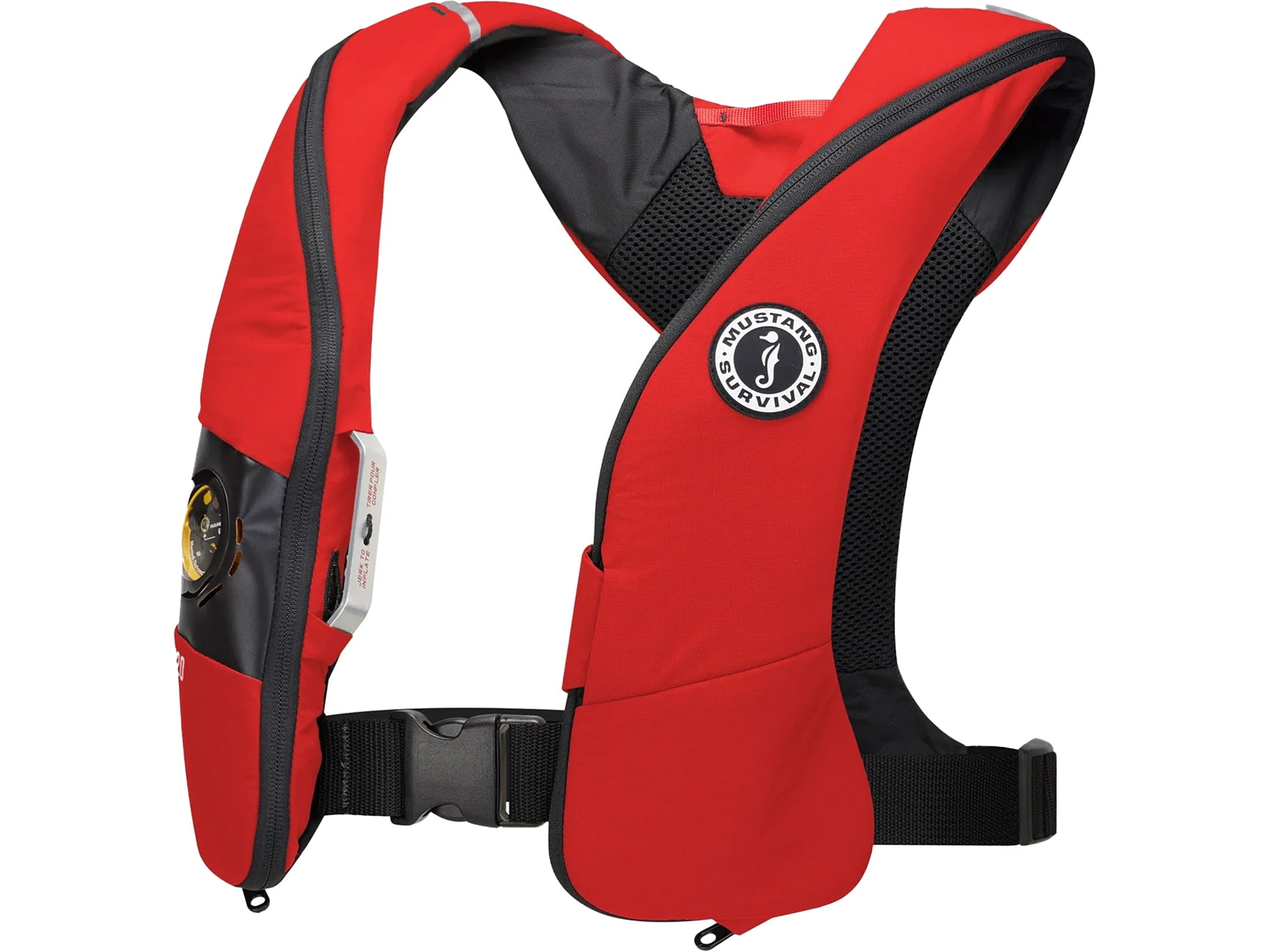 Mustang Survival Elite 120 Automatic Inflatable Life Jacket Admiral Red
