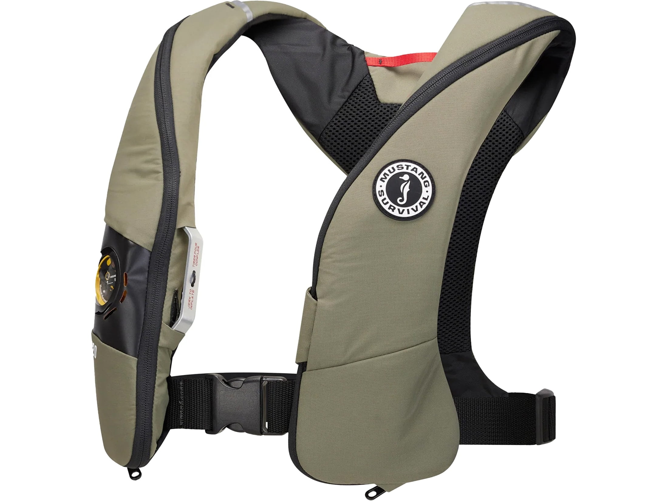 Mustang Survival Elite 120 Automatic Inflatable Life Jacket Admiral Everglade Green