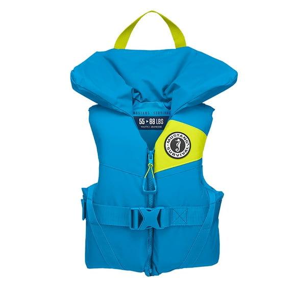 MUSTANG YOUTH LIL' LEGENDS FOAM VEST AZURE BLUE