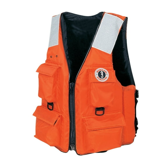 Mustang Survival Classic Industrial Vest with 4 Pockets & Solas Reflective Tape