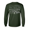 thumbnail image 1 of Mustang With Grill-Ford Long Sleeve Shirt-Forest-Medium, 1 of 4