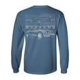 thumbnail image 1 of Mustang With Grill-Ford Long Sleeve Shirt-Indigo-xxl, 1 of 4