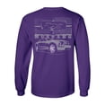 thumbnail image 1 of Mustang With Grill-Ford Long Sleeve Shirt-Purple-4xl, 1 of 4