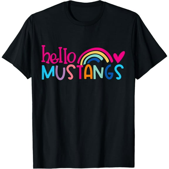 Mustangs School Sports Fan Team Spirit Mascot Gift T-Shirt