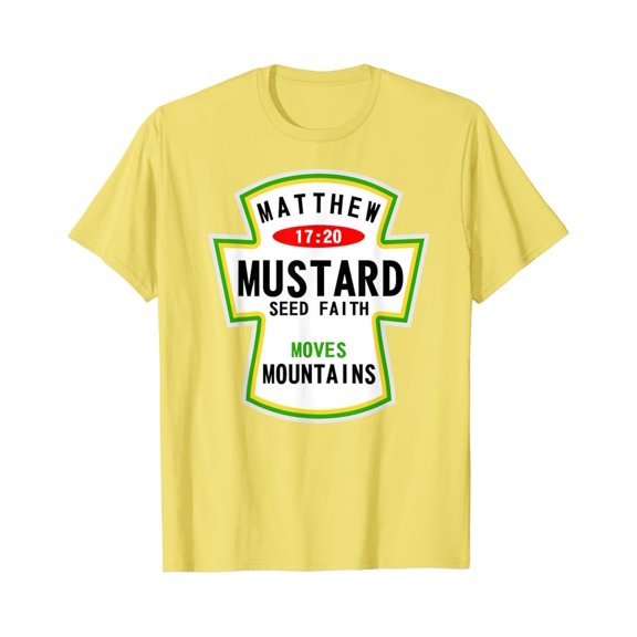 Mustard Christian Faith Costume Tee Top Men Woman T-Shirt Tshirt All Size S-5XL