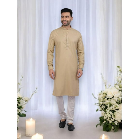 Mustard Color Festive Wear Mens Kurta Pajama, Traditional Cultural Wear, 73005