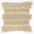 thumbnail image 1 of Mustard Diamond Patterned Throw Pillow, 1 of 4