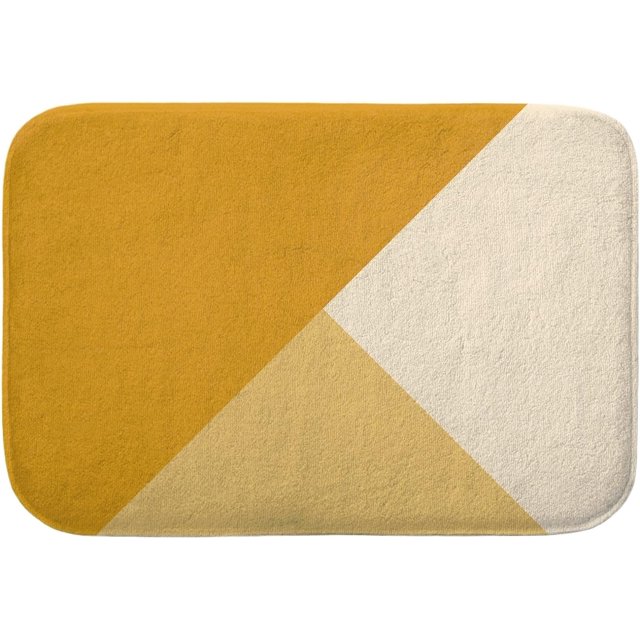 Mustard Geometric Yellow Front Door Mat Outdoor Waterproof Durable