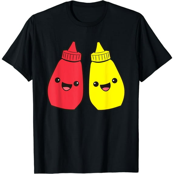 Mustard Ketchup Hot Dog Tomato Ketchup Yellow Mustard T-Shirt