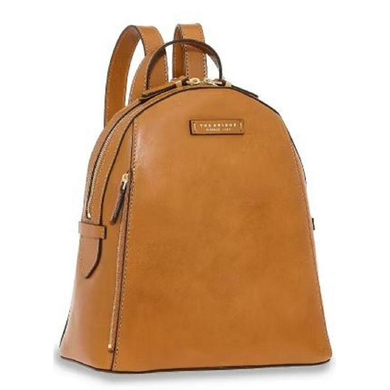 Mustard leather backpack 2025