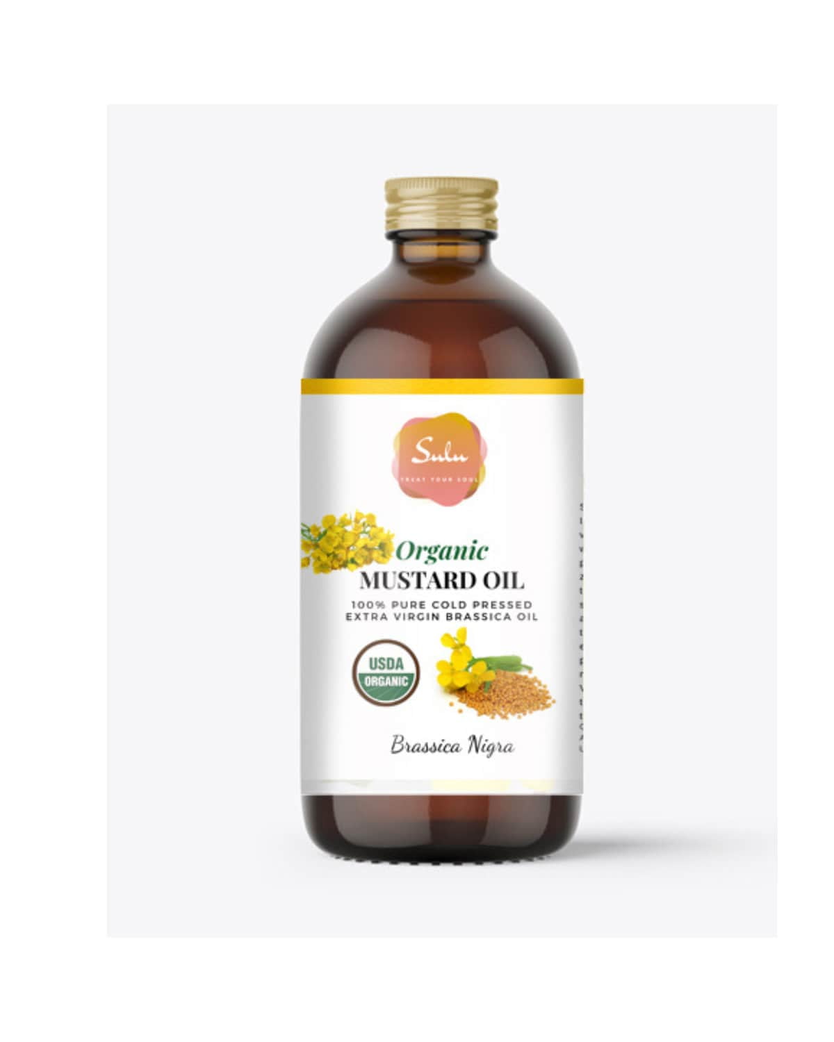 Mustard Oil USDA Organic Extra VIrgin Unrefined Indian Mustard Oil