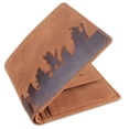thumbnail image 1 of Mustard Ring Bifold and Coin Wallet - Brown, 1 of 6