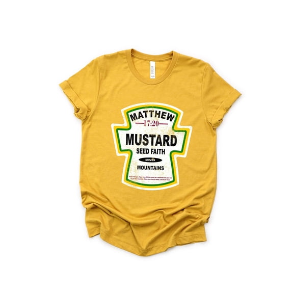 Mustard Seed Faith T-Shirt: Jesus Christian Bible Verse Graphic Tee All Size S-5Xl