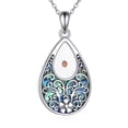 Mustard Seed Necklace 925 Sterling Silver Abalone Faith Flower Mustard ...