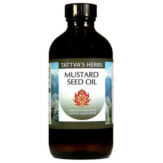 Mustard Seed Oil 16 oz. - 100% Pure, Extra Virgin, Cold-Pressed - From Tattva's Herb