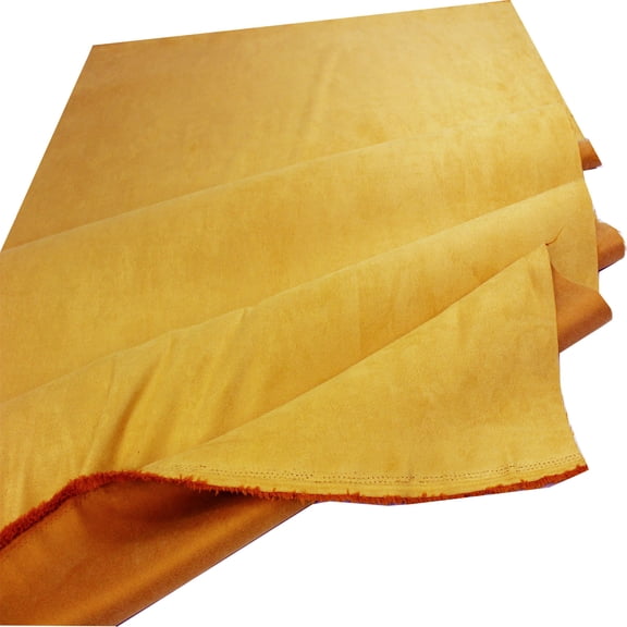 Mustard/Sun Micro Suede 58" Width Microsuede Fabric by The Yard ( 1 yard ) 36"x 58"