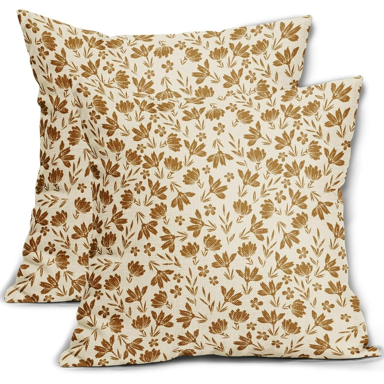 Yellow floral pillow cases hot sale
