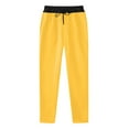 thumbnail image 1 of Mustard Yellow Man Pants Color Block Loose Fit Pants for Mens Work Out Athletic Lounge Jogger Paperbag Straight Leg Elastic Waist Basic Long Leg Fall Summer Pants 2025 M, 1 of 6
