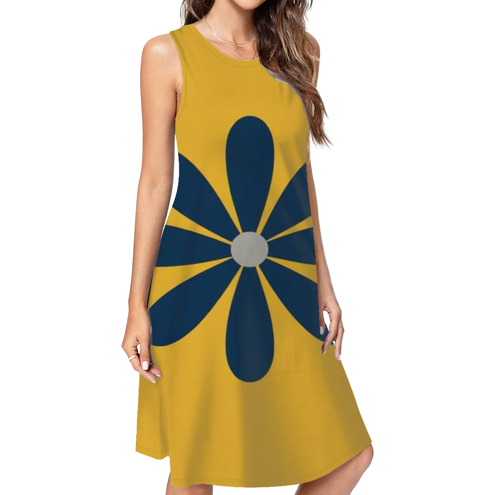 blue and mustard dress Blue Mustard Yellow African Ankara Print Plus Size Clothing Party Dress
