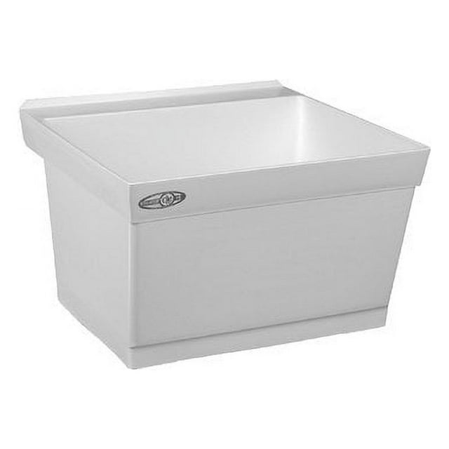 Mustee 15W Utilatub Laundry Tub Wall Mount, 23.5Inch x 23Inch, White