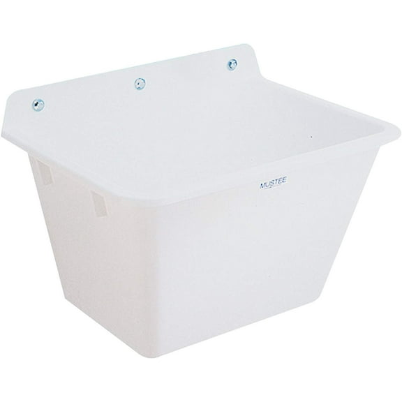 Mustee 16 Utilatub Service Sink Wall, White