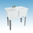 Mustee 22c utilatwin combo laundry/utility tub, white Sink