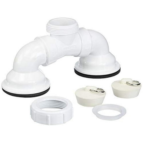 Mustee 26.619 Twin Waste Assembly, White