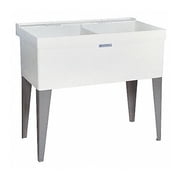 Mustee 27F Double Bowl Laundry Tub CA3