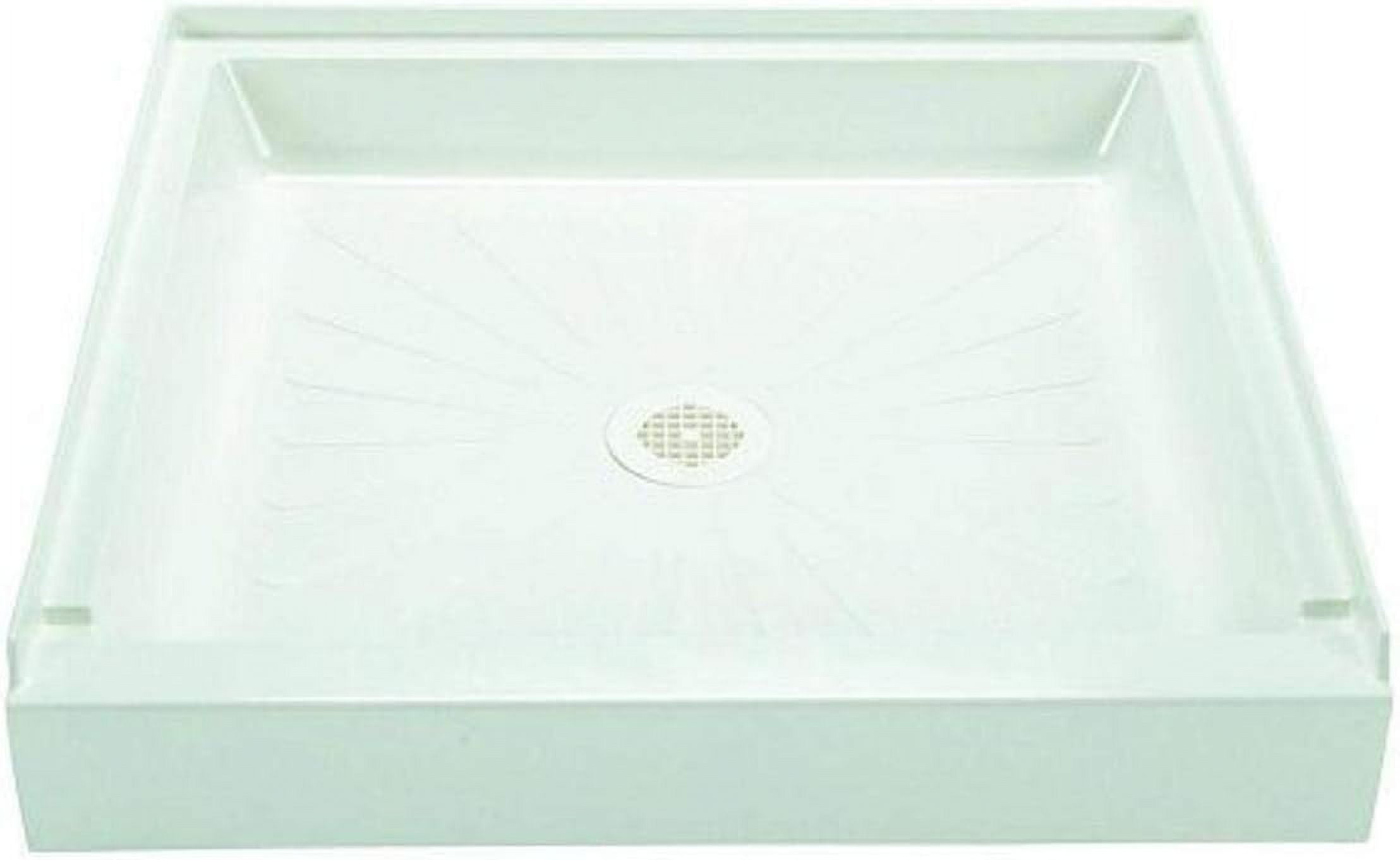 Durabase 36'' White Fiberglass Square Shower Base