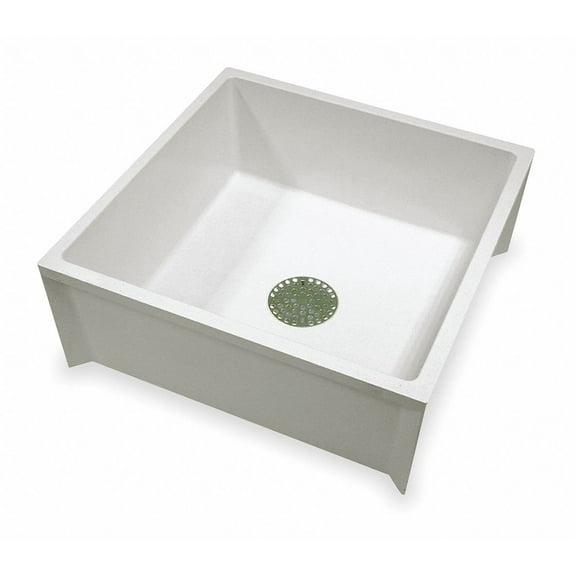 Mustee 63M SMC Fiberglass 24 x 24 Inch Square Mop Sink