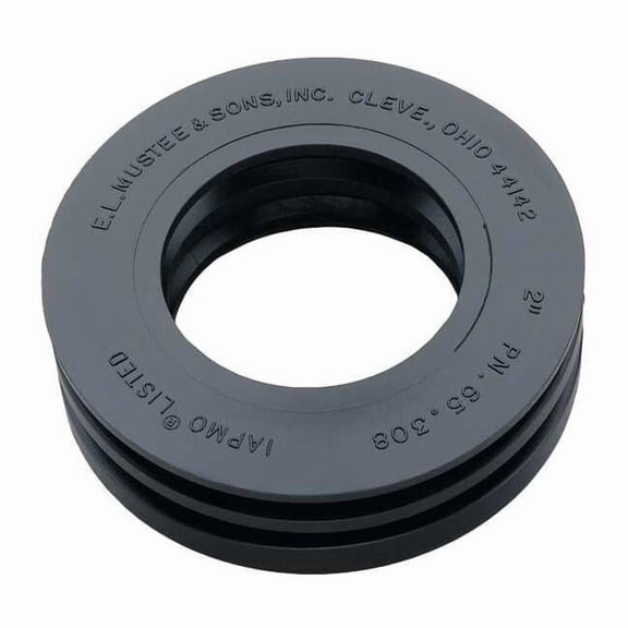 2 Dia, Rubber, Black, Drain Seal 65.308