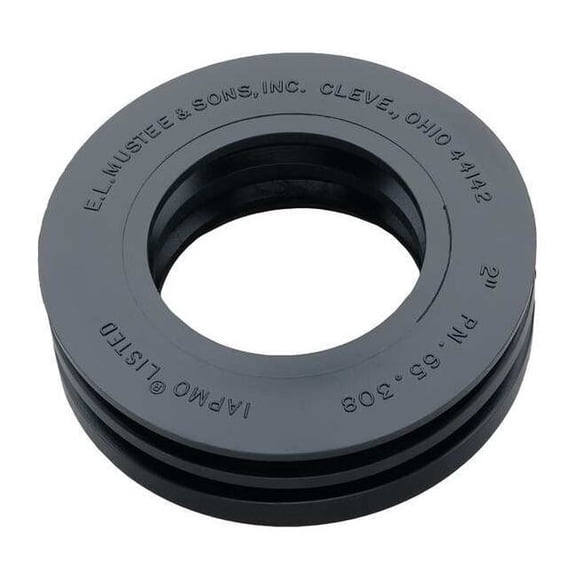 Mustee 2 Dia, Rubber, Black, Drain Seal 65.308