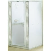 E.L. MUSTEE & SONS Mustee Shower Stall,Thermoplastic,Center Drain 80