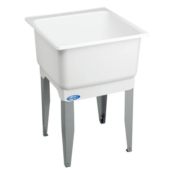 Mustee Utilatub Freestanding 23 in. Thermoplastic Laundry Sink/Utility Tub