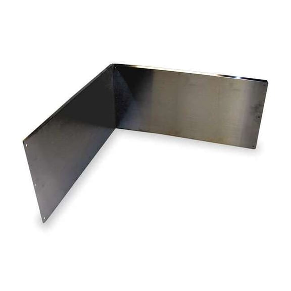 24" W x 24" L x 12" H, Wall Mount, 304 Stainless Steel, Wall Guards