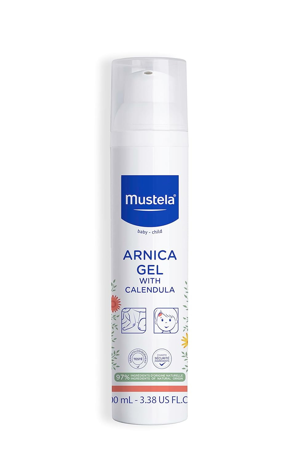 A must-have to slip in Baby's first-aid kit! Whether minor blows, shocks or  falls, Mustela Arnica Gel with organic Calendula provides…