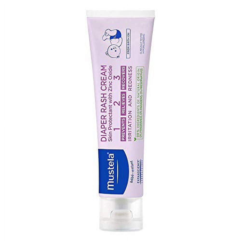 MustelaBaby Diaper Rash Cream 123 Skin Protectant with Zinc Oxide