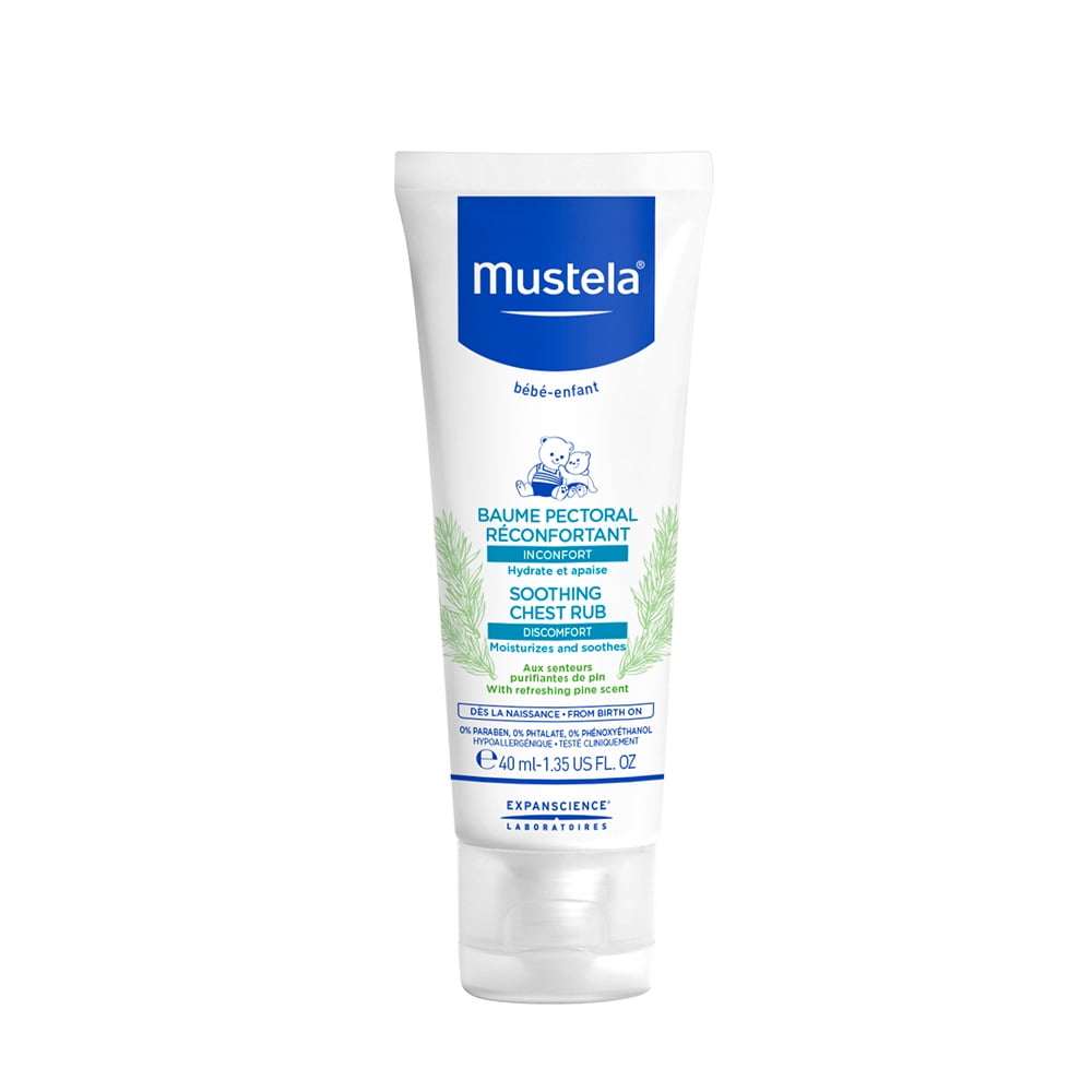 Mustela Baby Soothing Chest Rub with Refreshing Pine Scent 1.35 Oz
