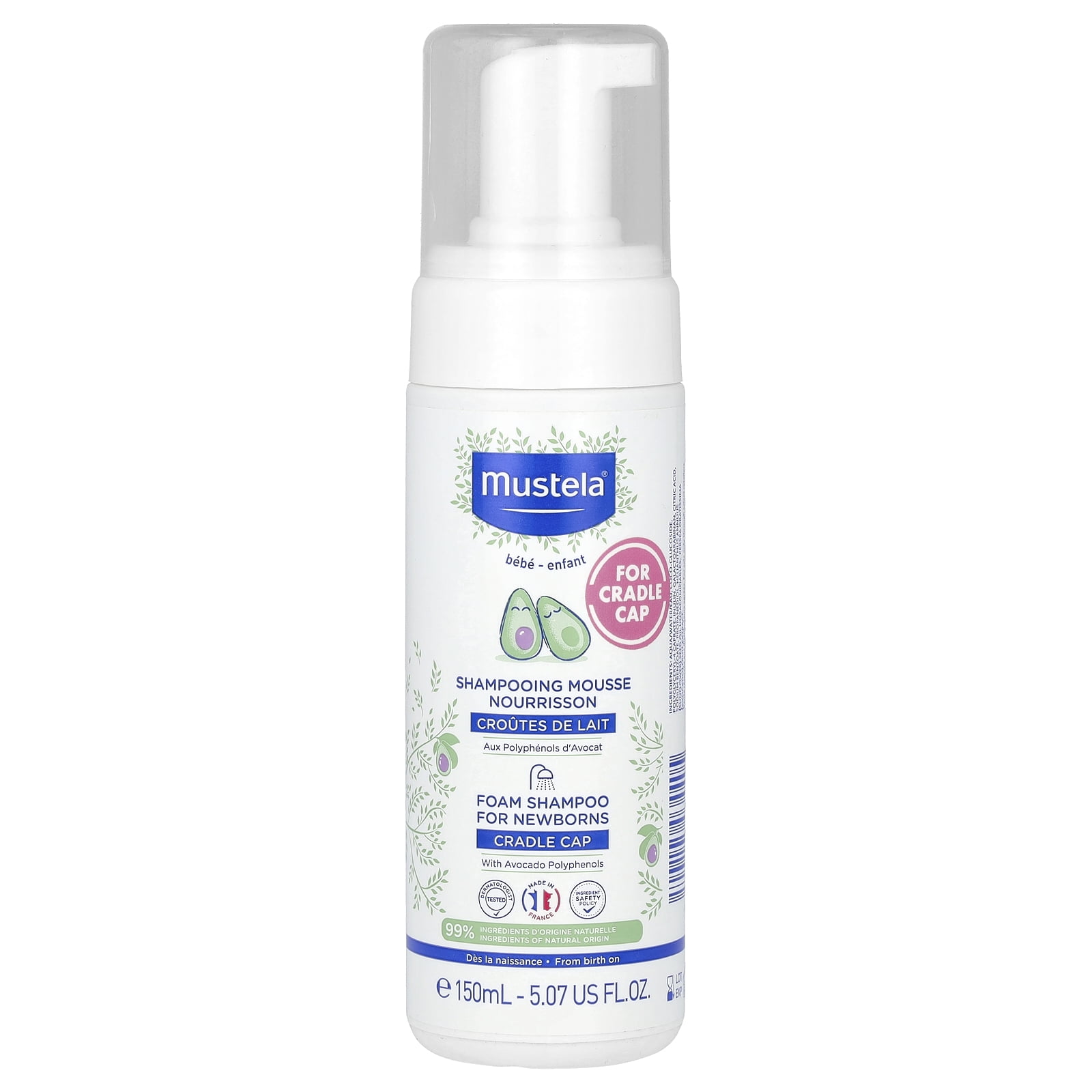 Mustela Foam Shampoo For Newborns 150ml 5.07oz