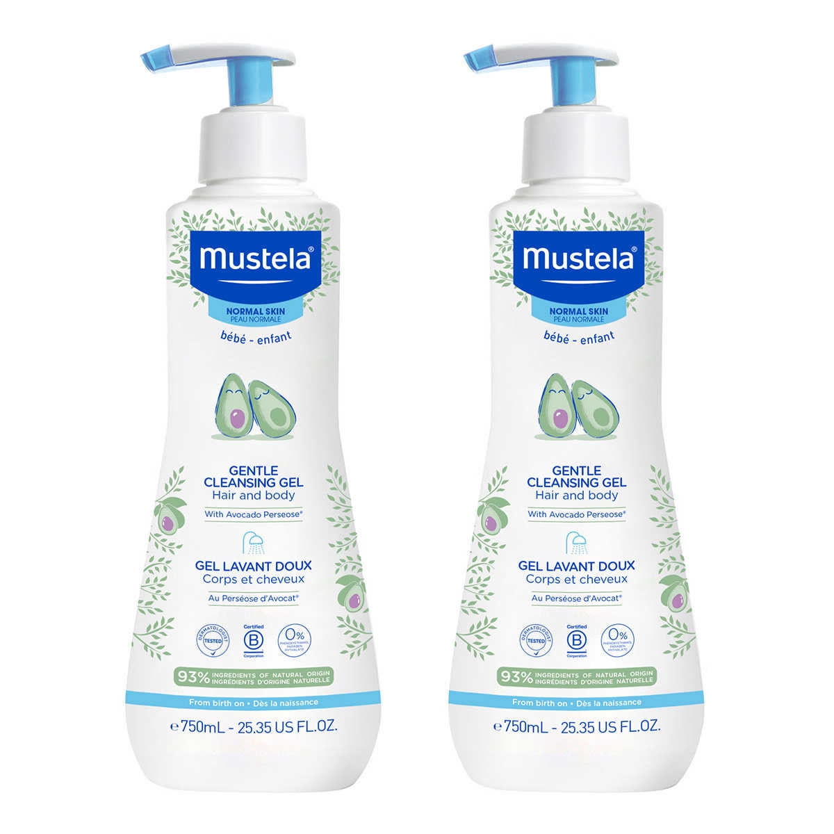 Mustela Bebe (sun/cr/40ml + b/lot/100ml + cleanse/gel/100ml + bag