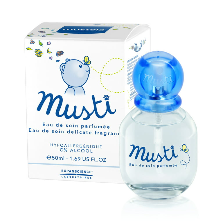 Mustela Musti Eau de Soin Spray, Natural Baby Cologne, Alcohol-Free, 1.69  Oz. 