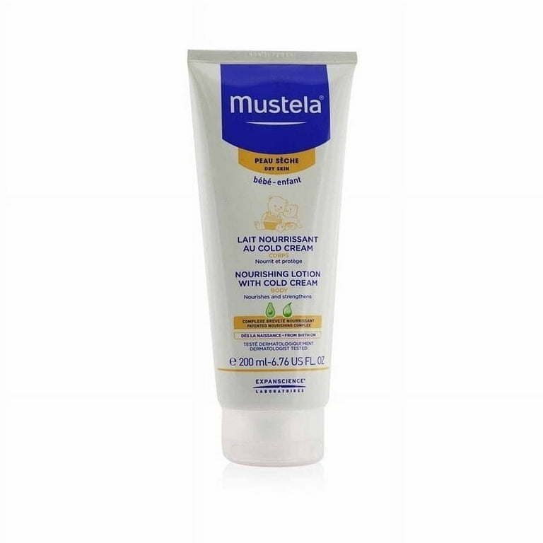 Mustela cold cream body nourishing lotion for baby dry skin 200ml
