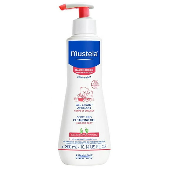 Mustela Soothing Cleansing Gel For Very Sensitive Skin - Hair & Body --300Ml/10.14Oz Women